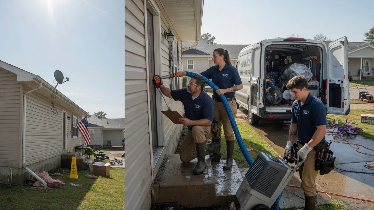 Ceiling Water Damage Restoration in Armstrong, IL near me